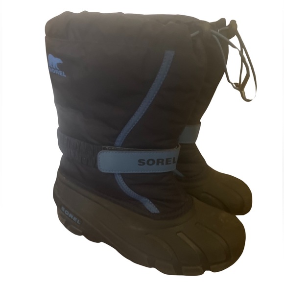 SOREL Children's Snowboot Flurry Collegiate Navy Atmosphere size 4 - Picture 3 of 3